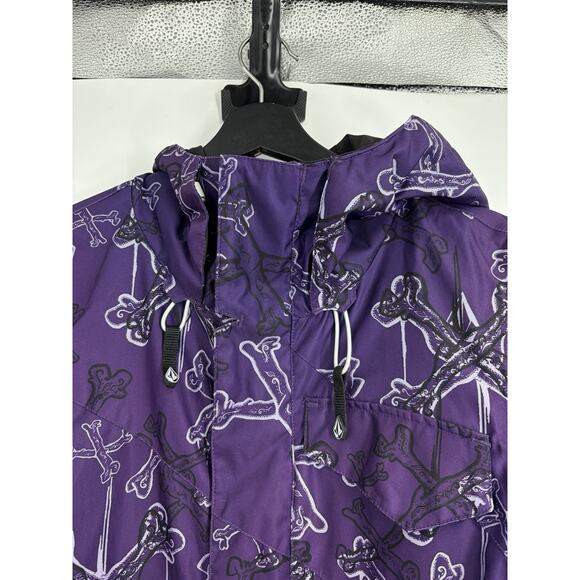 Y2K Volcom AOP Nimbus Ski Jacket Women’s Size Small Outdoor Casual - Picture 2 of 14